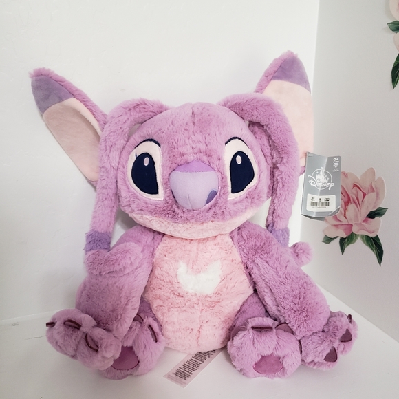 Disney Lilo And Stitch Pink Dog Angel Stitch Plush Stuffed Animal Soft Toy 16" - Picture 6 of 6